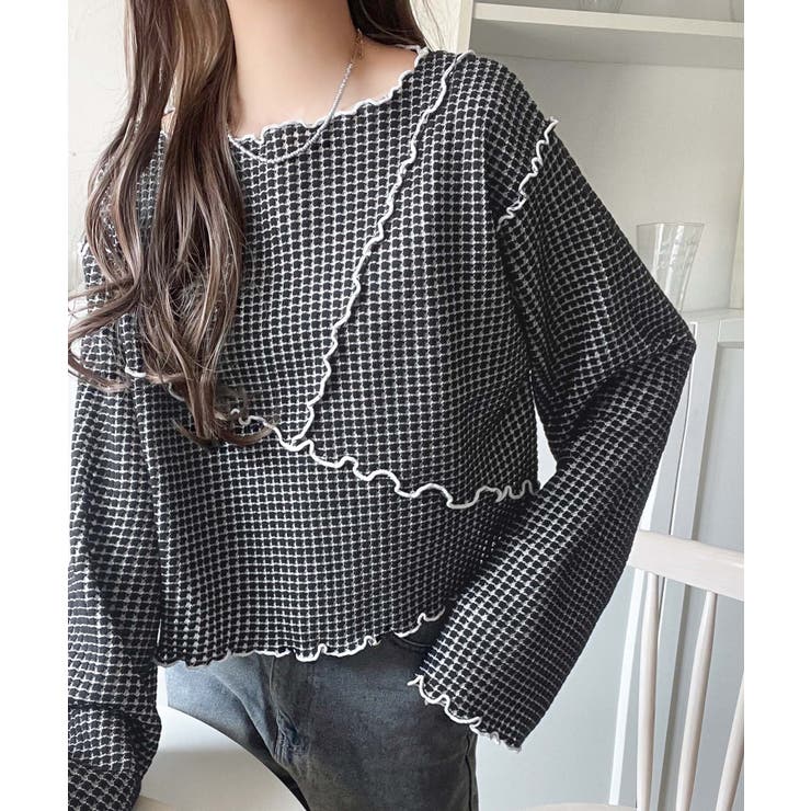 トレンド感満載のデザイン。前後2wayヘビーワッフル切り替えPO（長袖） | Classical Elf  | 詳細画像9 