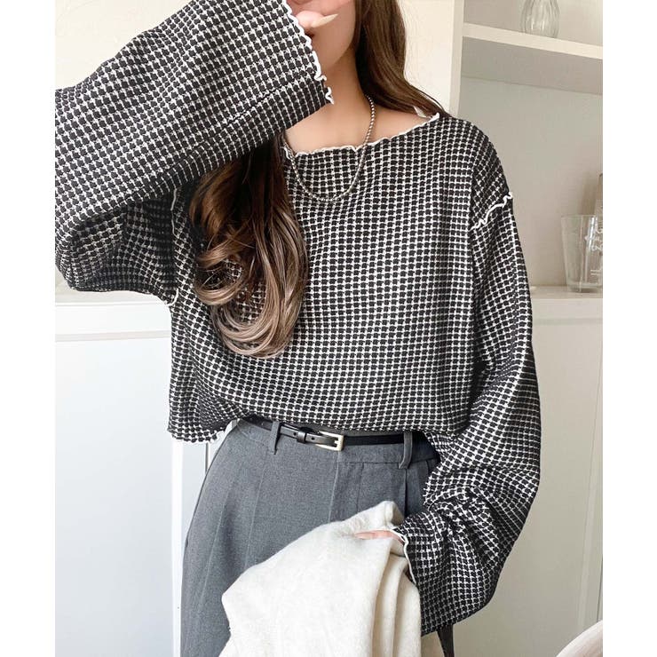 トレンド感満載のデザイン。前後2wayヘビーワッフル切り替えPO（長袖） | Classical Elf  | 詳細画像12 