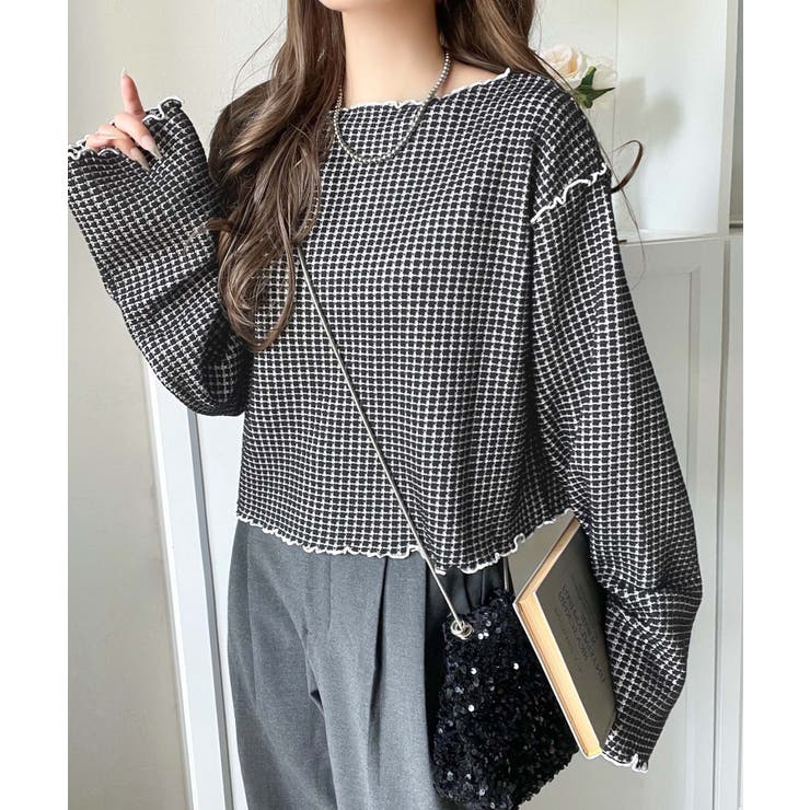 トレンド感満載のデザイン。前後2wayヘビーワッフル切り替えPO（長袖） | Classical Elf  | 詳細画像13 