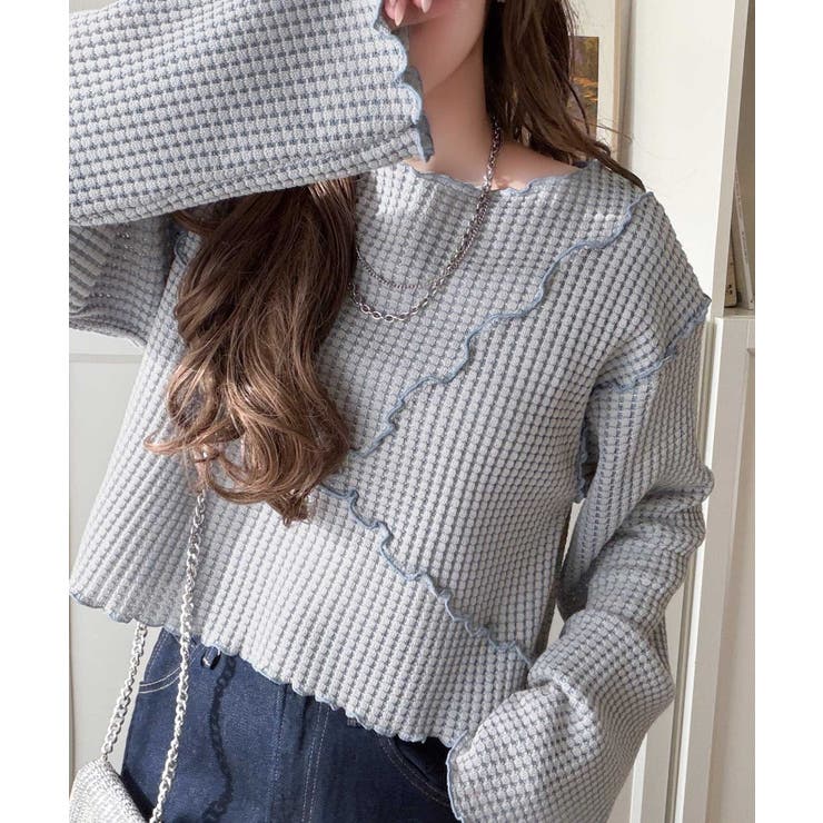 トレンド感満載のデザイン。前後2wayヘビーワッフル切り替えPO（長袖） | Classical Elf  | 詳細画像15 