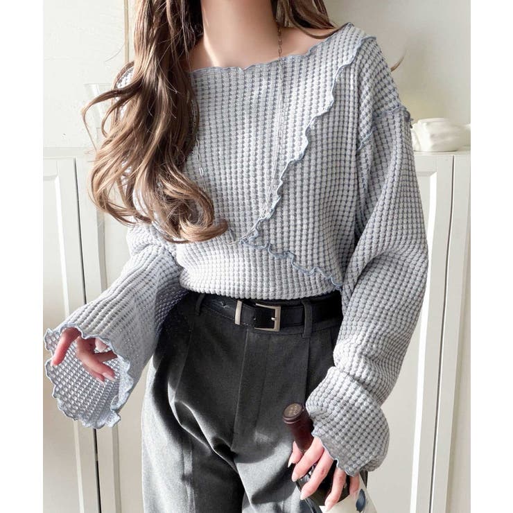 トレンド感満載のデザイン。前後2wayヘビーワッフル切り替えPO（長袖） | Classical Elf  | 詳細画像17 