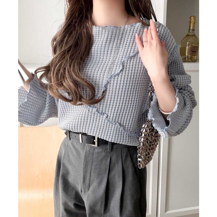 トレンド感満載のデザイン。前後2wayヘビーワッフル切り替えPO（長袖） | Classical Elf  | 詳細画像23 