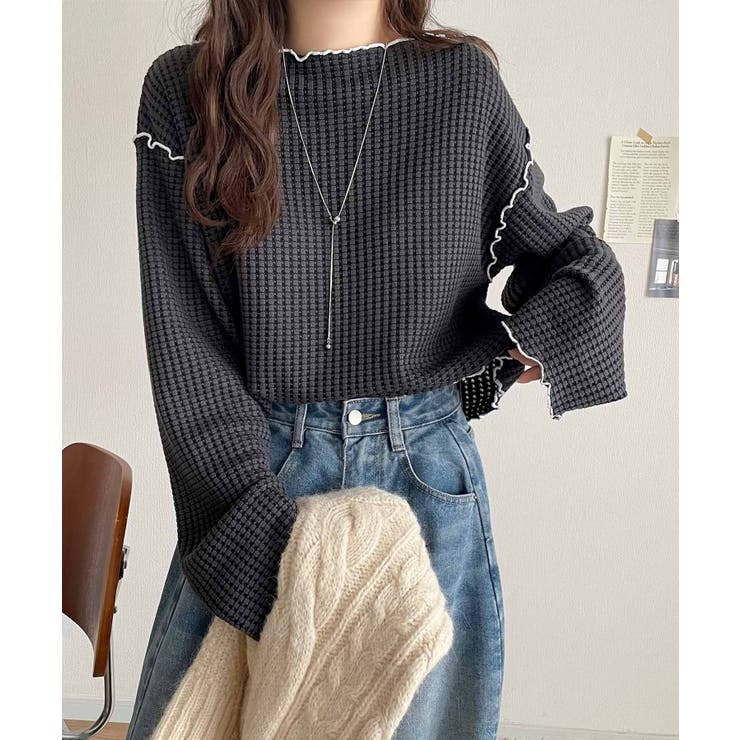 トレンド感満載のデザイン。前後2wayヘビーワッフル切り替えPO（長袖） | Classical Elf  | 詳細画像25 