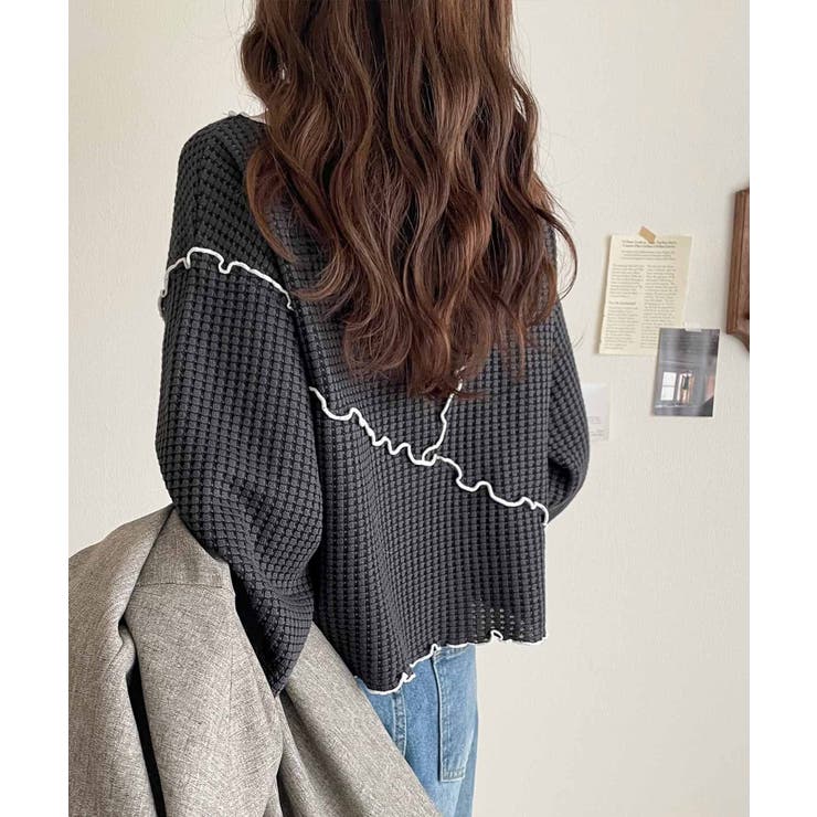 トレンド感満載のデザイン。前後2wayヘビーワッフル切り替えPO（長袖） | Classical Elf  | 詳細画像26 