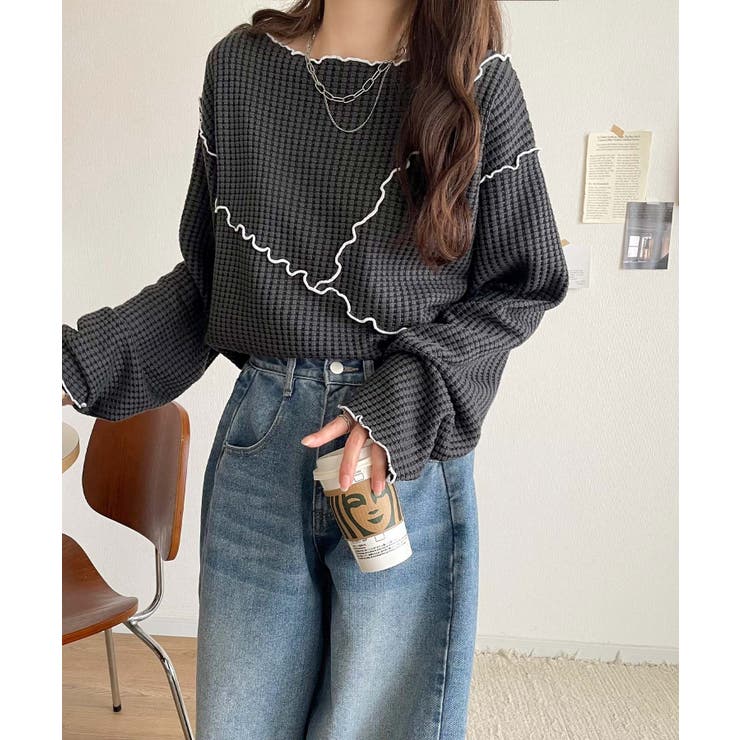 トレンド感満載のデザイン。前後2wayヘビーワッフル切り替えPO（長袖） | Classical Elf  | 詳細画像27 