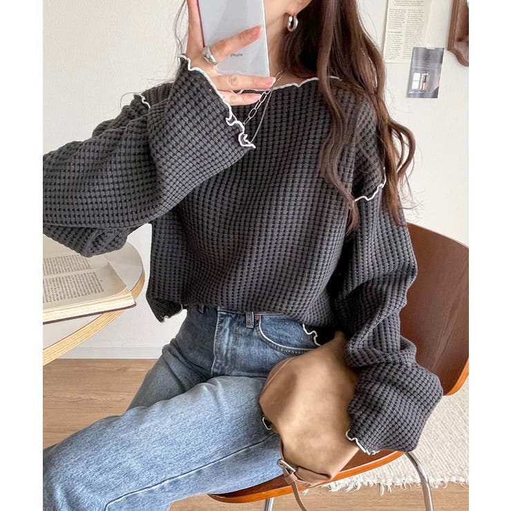 トレンド感満載のデザイン。前後2wayヘビーワッフル切り替えPO（長袖） | Classical Elf  | 詳細画像31 