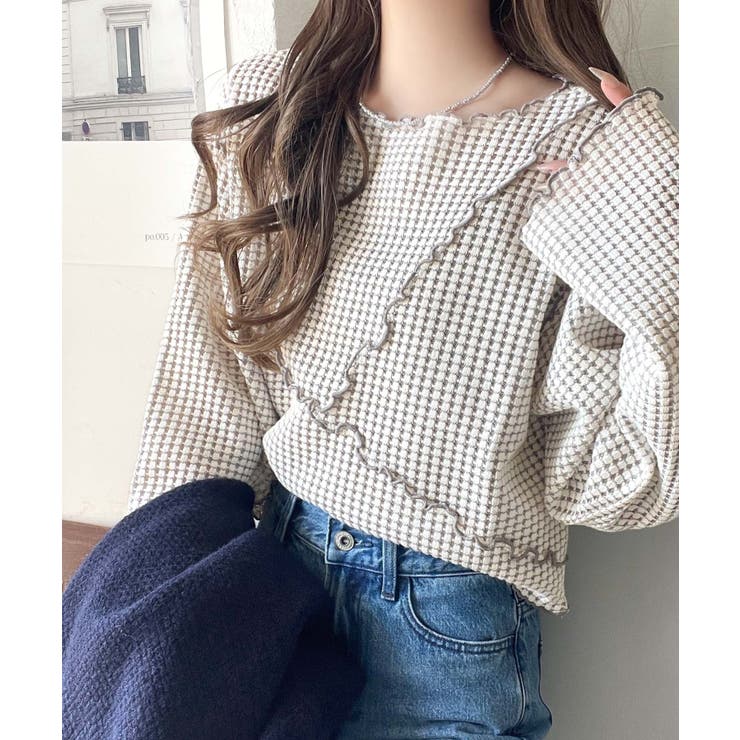 トレンド感満載のデザイン。前後2wayヘビーワッフル切り替えPO（長袖） | Classical Elf  | 詳細画像1 