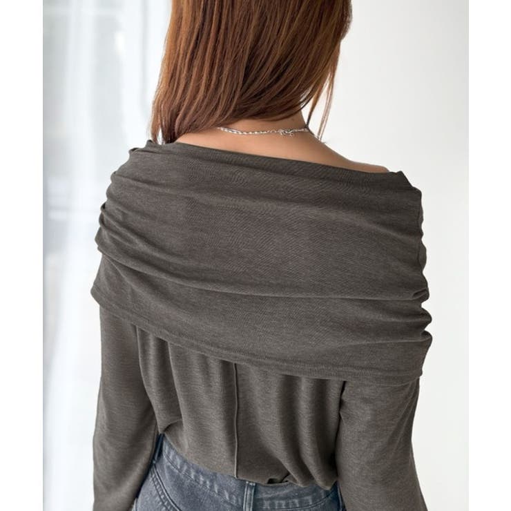 程よい肌見せ、ヘルシースタイル。オフショルリボンカットプルオーバー（長袖） | Classical Elf  | 詳細画像46 