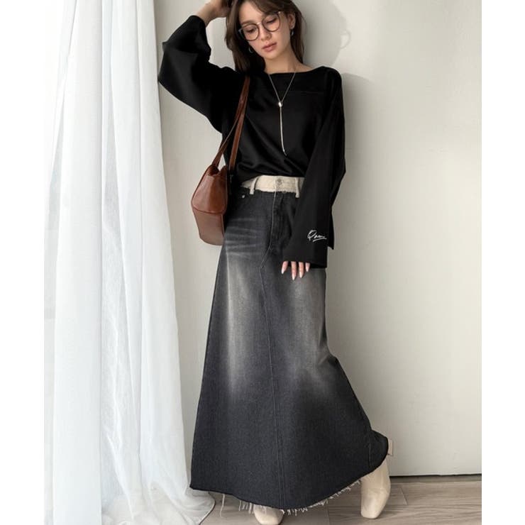 滑らか＆艶やか。ダンボールボートネック袖刺繍ロンT（長袖） | Classical Elf  | 詳細画像14 