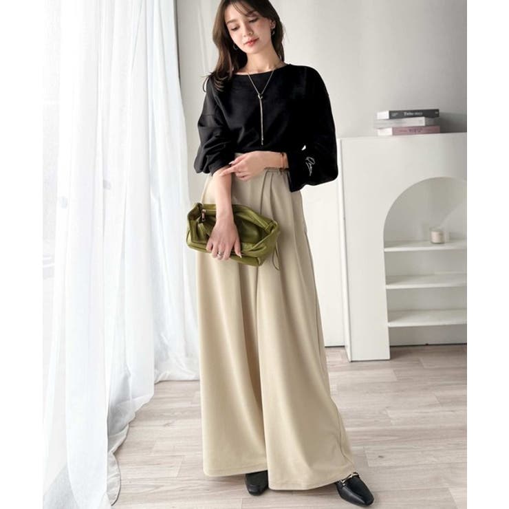 滑らか＆艶やか。ダンボールボートネック袖刺繍ロンT（長袖） | Classical Elf  | 詳細画像18 