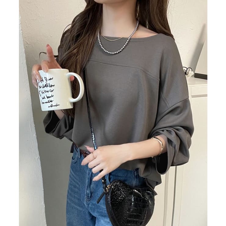 滑らか＆艶やか。ダンボールボートネック袖刺繍ロンT（長袖） | Classical Elf  | 詳細画像23 