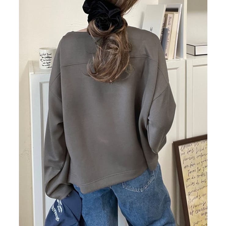 滑らか＆艶やか。ダンボールボートネック袖刺繍ロンT（長袖） | Classical Elf  | 詳細画像24 