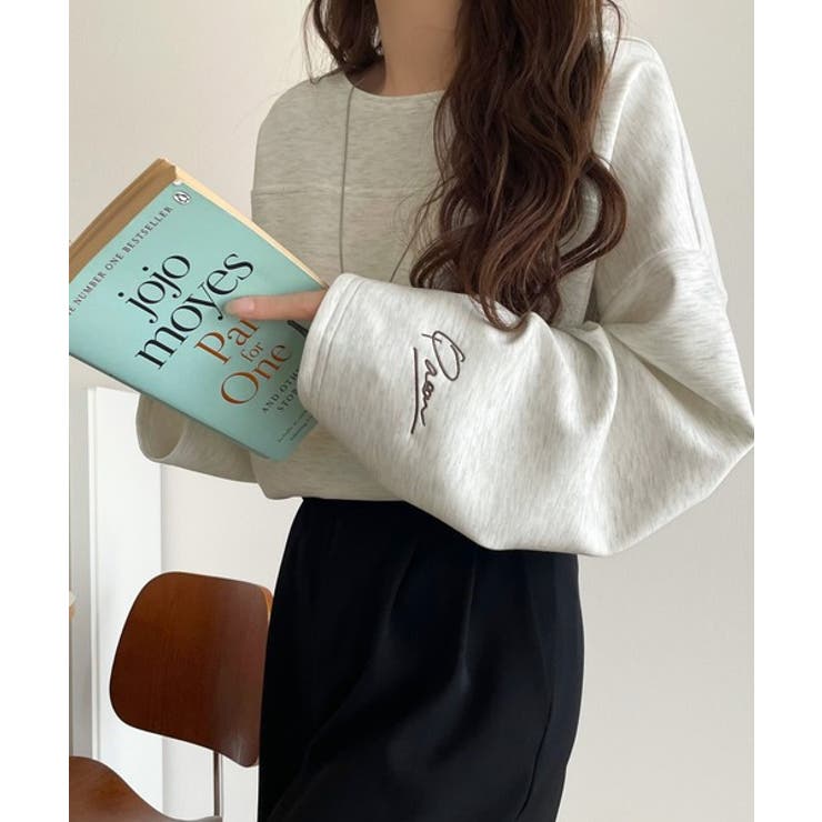 滑らか＆艶やか。ダンボールボートネック袖刺繍ロンT（長袖） | Classical Elf  | 詳細画像25 