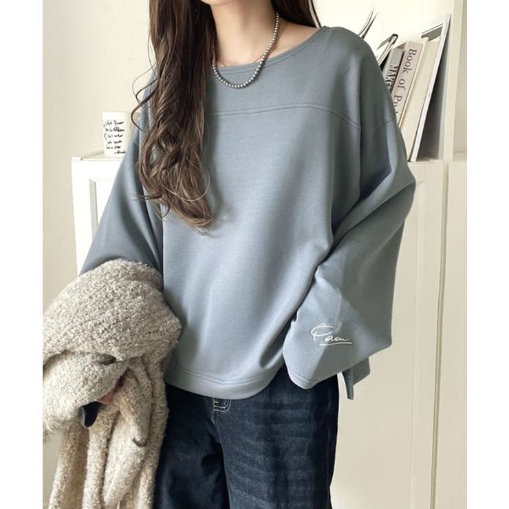 滑らか＆艶やか。ダンボールボートネック袖刺繍ロンT（長袖） | Classical Elf  | 詳細画像43 