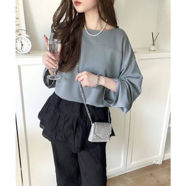 滑らか＆艶やか。ダンボールボートネック袖刺繍ロンT（長袖） | Classical Elf  | 詳細画像44 