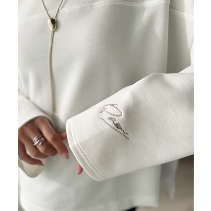 滑らか＆艶やか。ダンボールボートネック袖刺繍ロンT（長袖） | Classical Elf  | 詳細画像46 