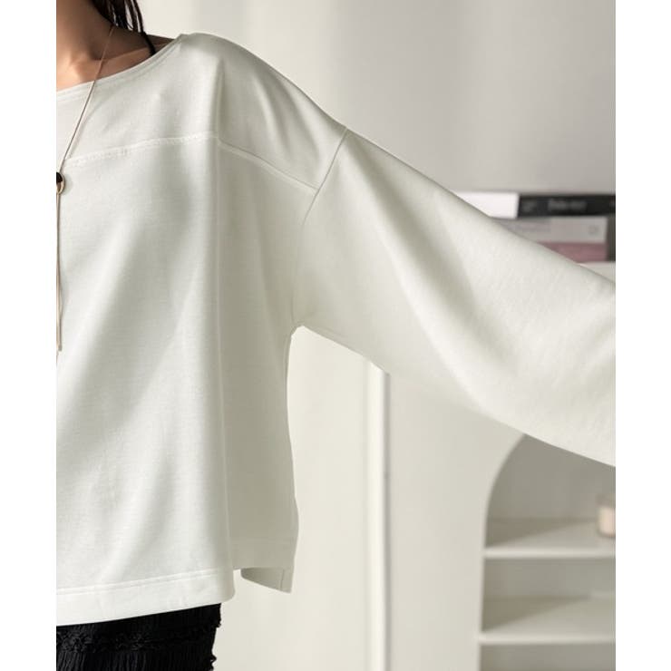 滑らか＆艶やか。ダンボールボートネック袖刺繍ロンT（長袖） | Classical Elf  | 詳細画像47 