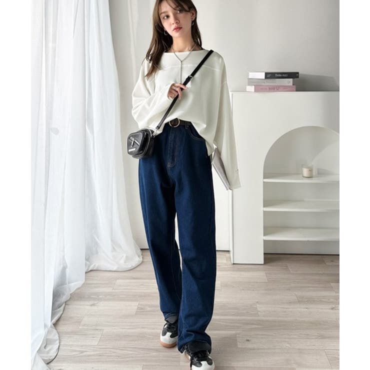 滑らか＆艶やか。ダンボールボートネック袖刺繍ロンT（長袖） | Classical Elf  | 詳細画像3 