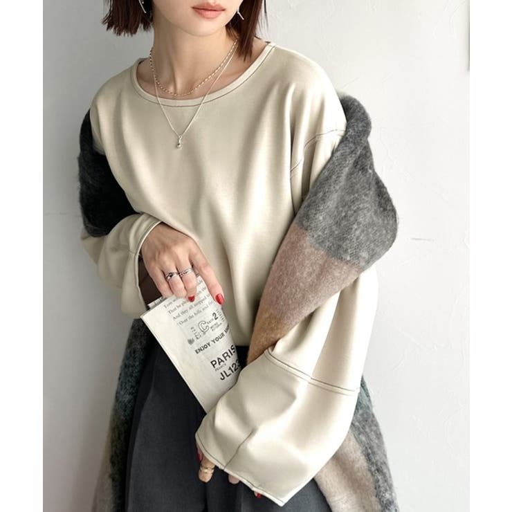 ふんわり袖で、大人映え。ランタンスリーブ切替ステッチプルオーバー（長袖） | Classical Elf  | 詳細画像17 