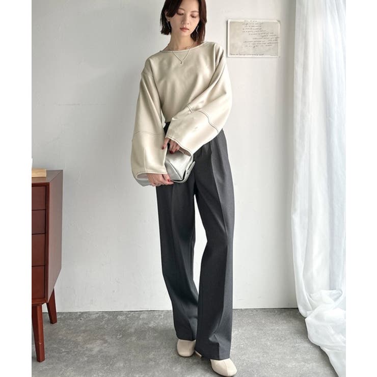 ふんわり袖で、大人映え。ランタンスリーブ切替ステッチプルオーバー（長袖） | Classical Elf  | 詳細画像22 