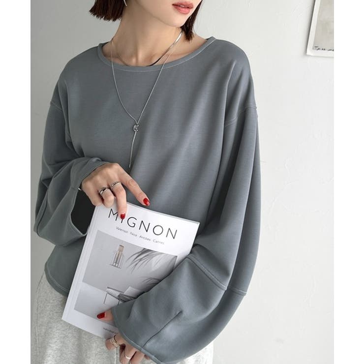 ふんわり袖で、大人映え。ランタンスリーブ切替ステッチプルオーバー（長袖） | Classical Elf  | 詳細画像26 