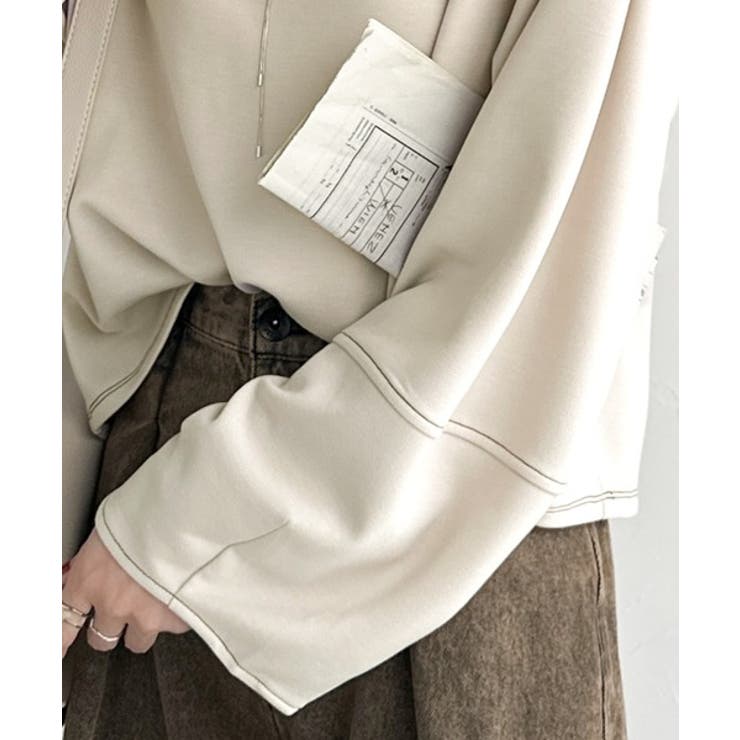 ふんわり袖で、大人映え。ランタンスリーブ切替ステッチプルオーバー（長袖） | Classical Elf  | 詳細画像28 