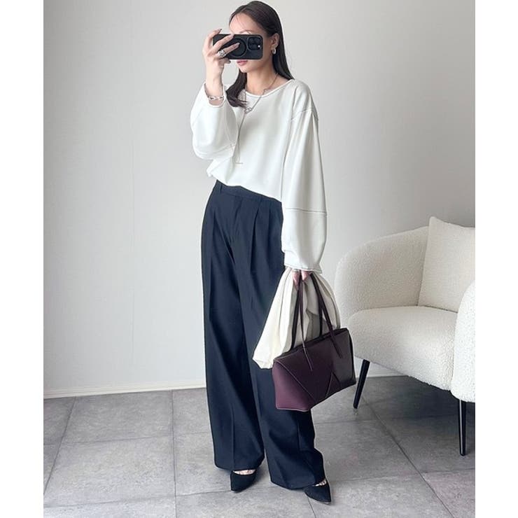 ふんわり袖で、大人映え。ランタンスリーブ切替ステッチプルオーバー（長袖） | Classical Elf  | 詳細画像3 