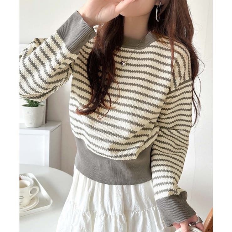 立体感のある太リブで上品映え。太リブニット | Classical Elf  | 詳細画像16 