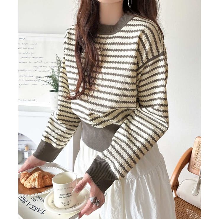 立体感のある太リブで上品映え。太リブニット | Classical Elf  | 詳細画像18 