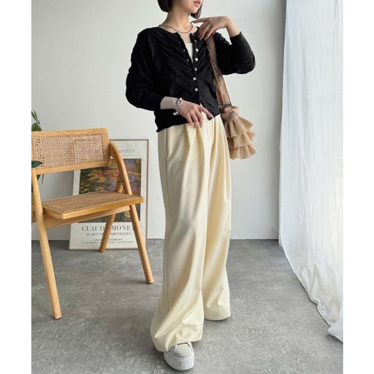 さらり羽織りココロおどる♪前後2way7分袖シャーリングニットカーディガン | Classical Elf  | 詳細画像10 