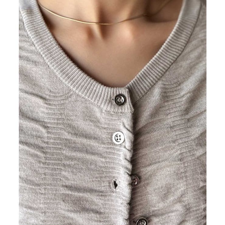 さらり羽織りココロおどる♪前後2way7分袖シャーリングニットカーディガン | Classical Elf  | 詳細画像38 