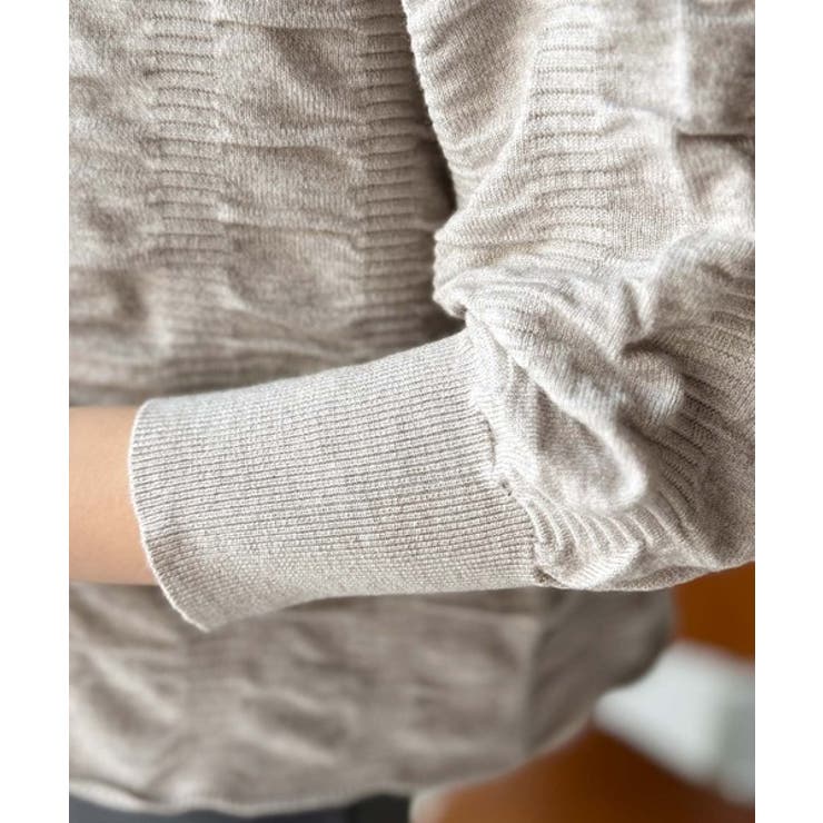 さらり羽織りココロおどる♪前後2way7分袖シャーリングニットカーディガン | Classical Elf  | 詳細画像39 