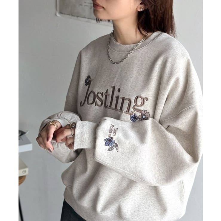 シンプルなのに一際映える。フラワー刺繍裏起毛スウェット | Classical Elf  | 詳細画像19 