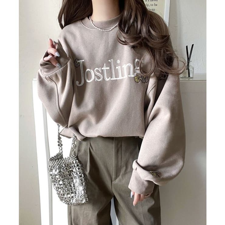 シンプルなのに一際映える。フラワー刺繍裏起毛スウェット | Classical Elf  | 詳細画像24 