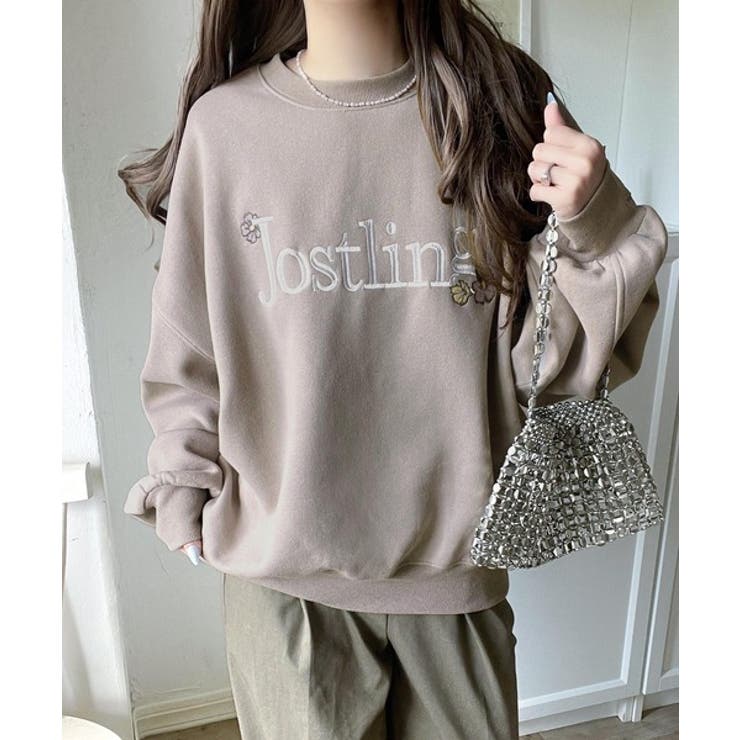 シンプルなのに一際映える。フラワー刺繍裏起毛スウェット | Classical Elf  | 詳細画像26 