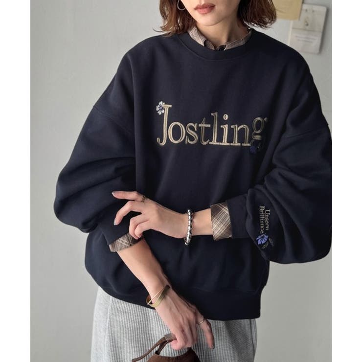 シンプルなのに一際映える。フラワー刺繍裏起毛スウェット | Classical Elf  | 詳細画像33 