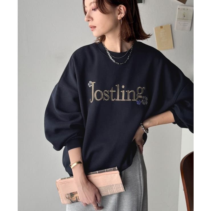 シンプルなのに一際映える。フラワー刺繍裏起毛スウェット | Classical Elf  | 詳細画像34 