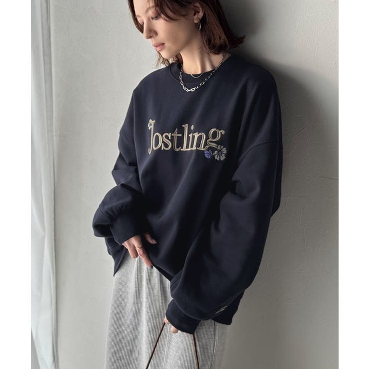 シンプルなのに一際映える。フラワー刺繍裏起毛スウェット | Classical Elf  | 詳細画像36 