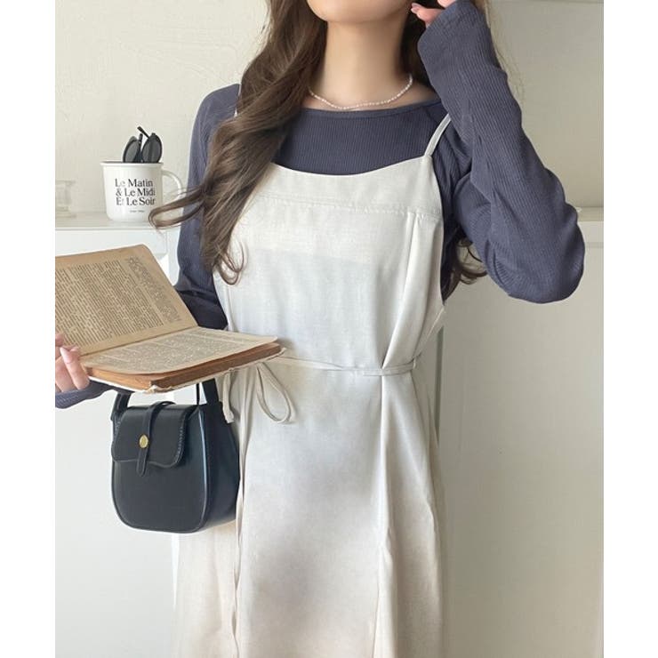 デコルテラインを美しく演出。クルーネックリブトップス（長袖） | Classical Elf  | 詳細画像40 