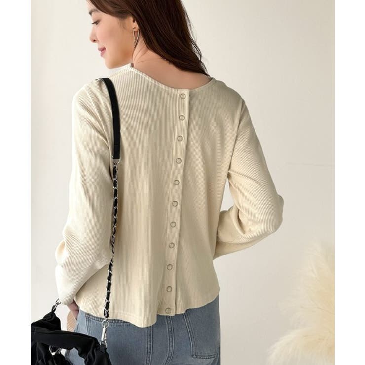 前後2wayドットボタンRIBカーディガン | Classical Elf  | 詳細画像8 