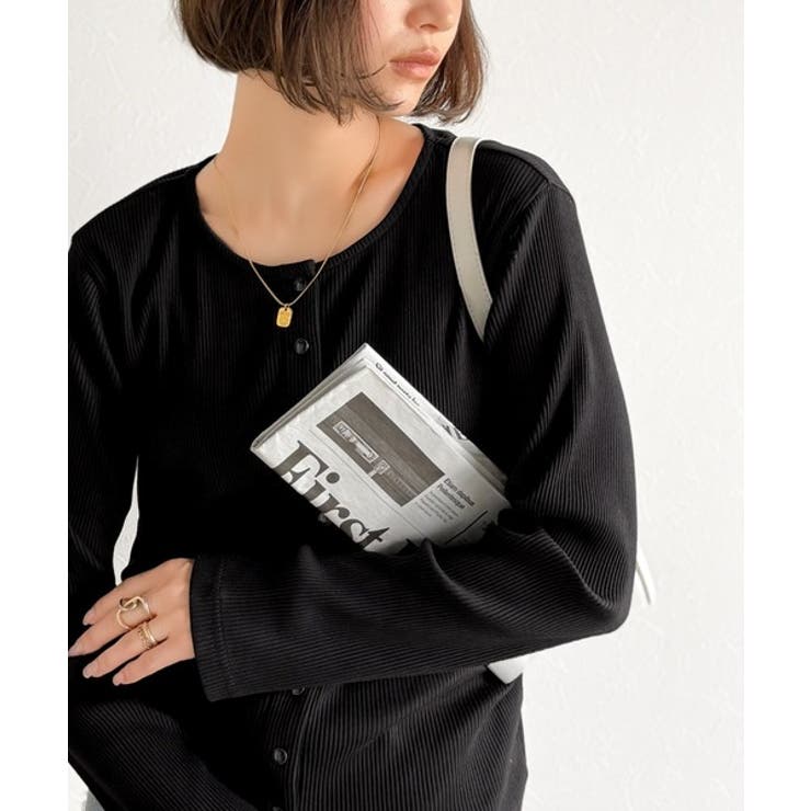 前後2wayドットボタンRIBカーディガン | Classical Elf  | 詳細画像15 