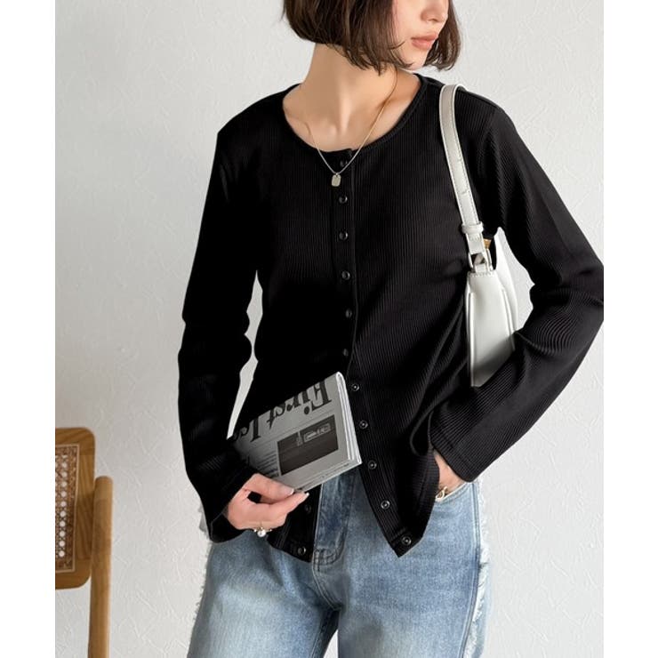 前後2wayドットボタンRIBカーディガン | Classical Elf  | 詳細画像16 