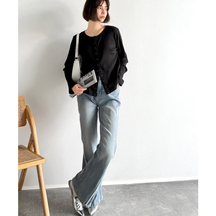 前後2wayドットボタンRIBカーディガン | Classical Elf  | 詳細画像17 