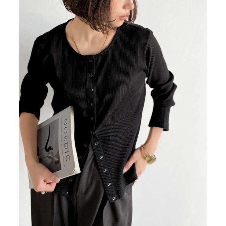 前後2wayドットボタンRIBカーディガン | Classical Elf  | 詳細画像21 