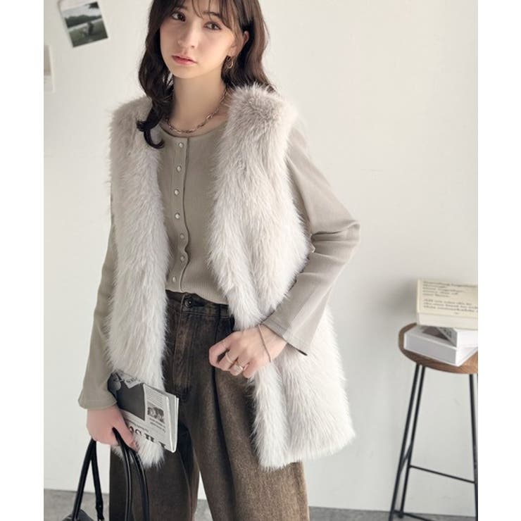 前後2wayドットボタンRIBカーディガン | Classical Elf  | 詳細画像26 