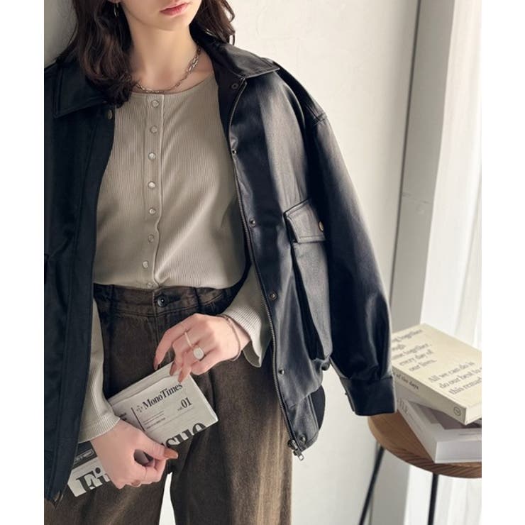 前後2wayドットボタンRIBカーディガン | Classical Elf  | 詳細画像27 