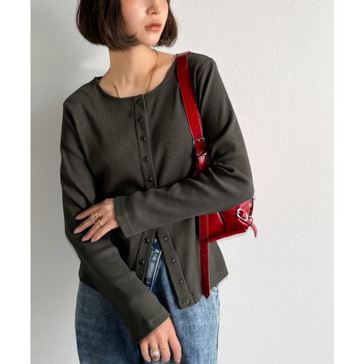 前後2wayドットボタンRIBカーディガン | Classical Elf  | 詳細画像30 