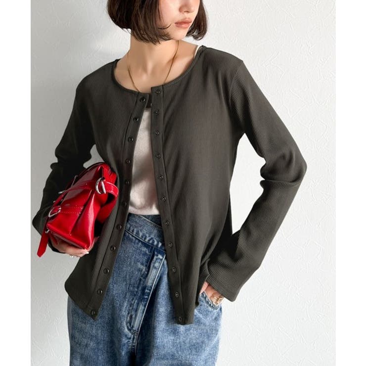 前後2wayドットボタンRIBカーディガン | Classical Elf  | 詳細画像31 