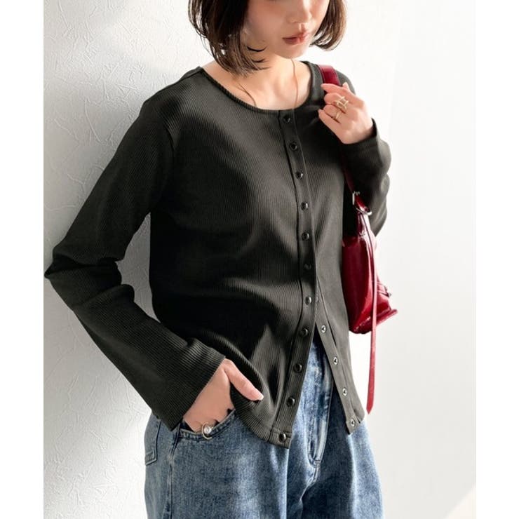 前後2wayドットボタンRIBカーディガン | Classical Elf  | 詳細画像35 