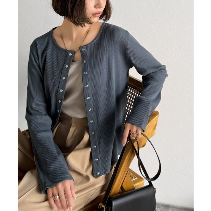 前後2wayドットボタンRIBカーディガン | Classical Elf  | 詳細画像38 